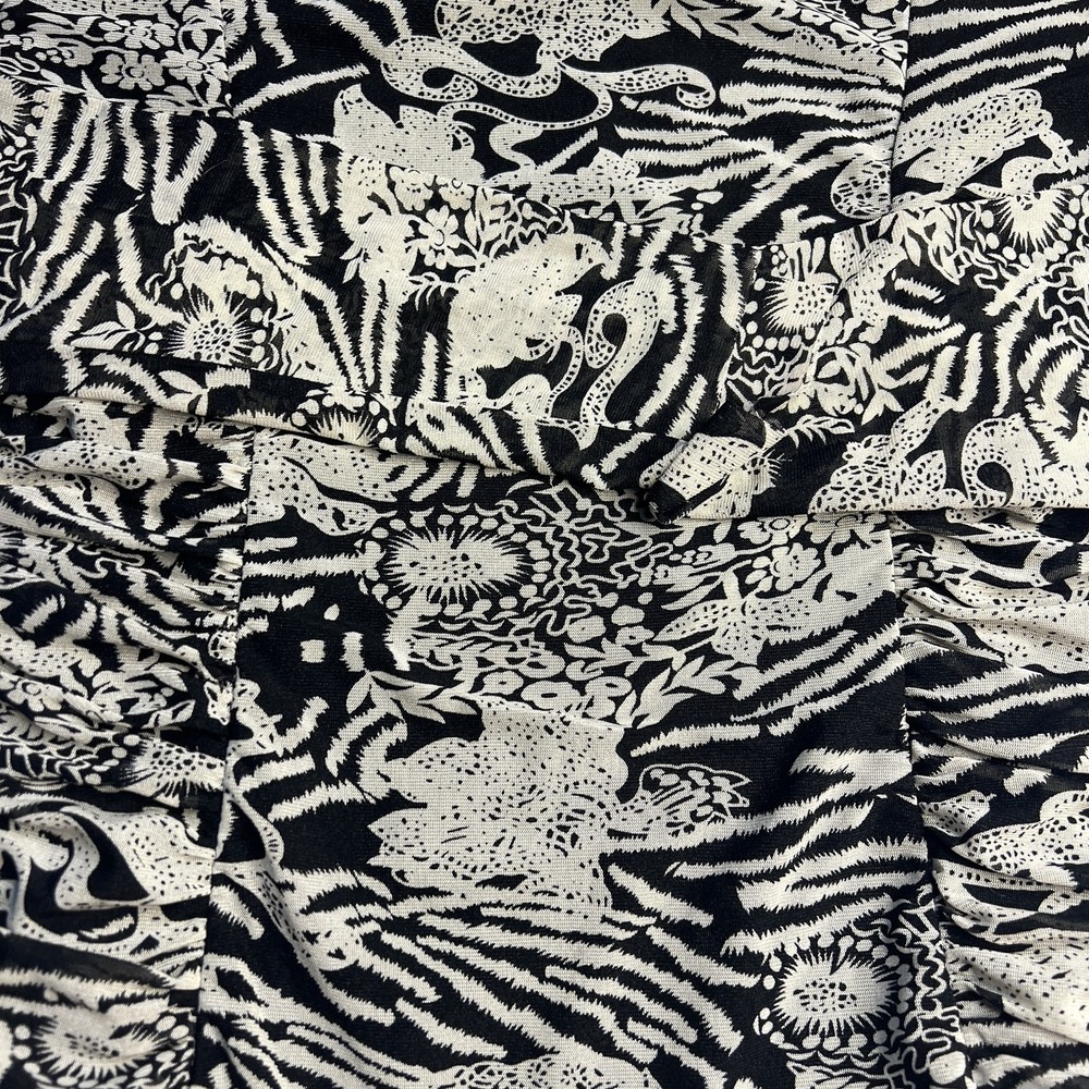 Vtg Y2K Kay Celine Women M Bodycon Top Artsy Rouched Sexy Whimsy Rave Party - Picture 10 of 10